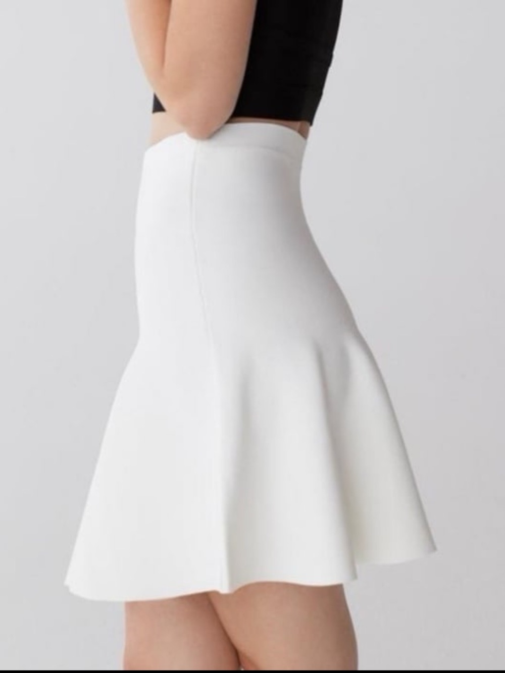 BCBGMaxAzria Off-white A-line Mini Skirt